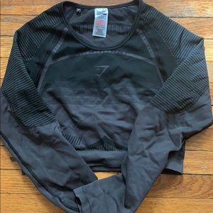 Gym shark geo seamless top L